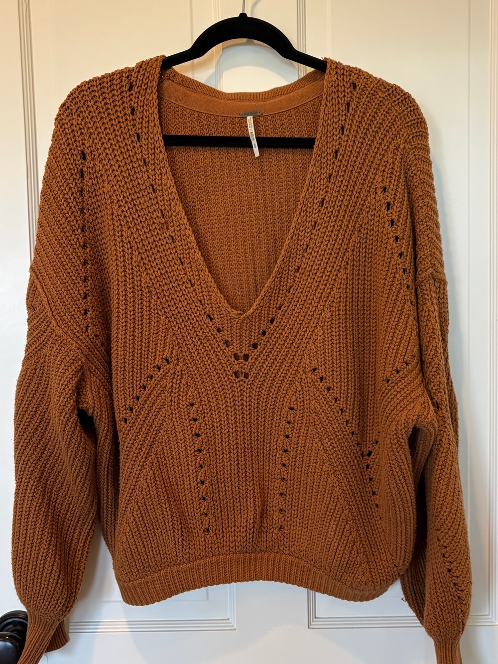 Free People All Day Long Chunky Knit Sweater